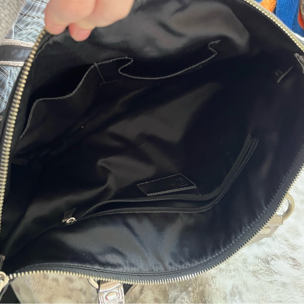 Coach Black and Silver Patterned Tote - Picture 3 of 6